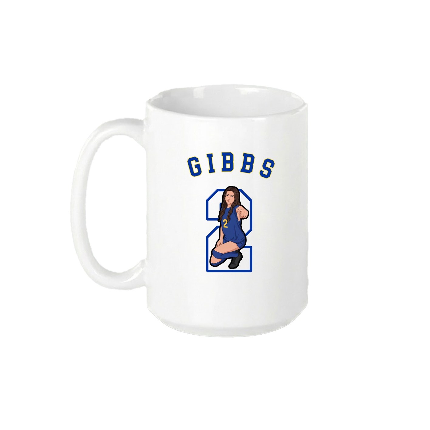 15oz Coffee Mug — Shirsey Arch in White