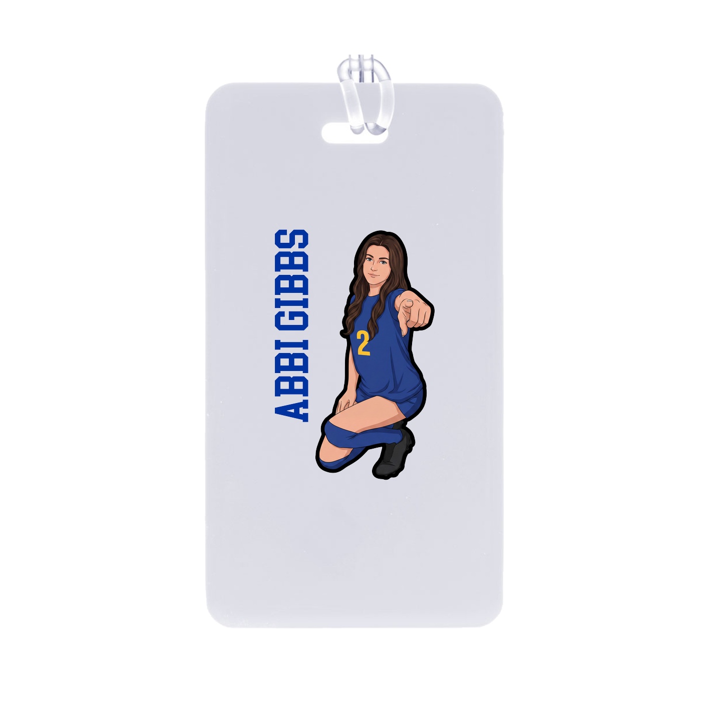 Bag Tag — Name Vertical in Classic