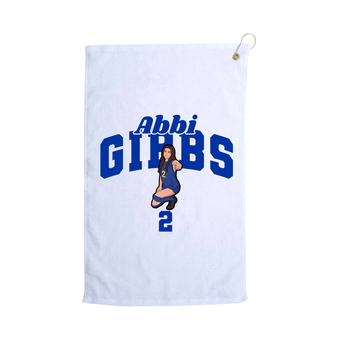 Golf Towel — Signature Arch in White
