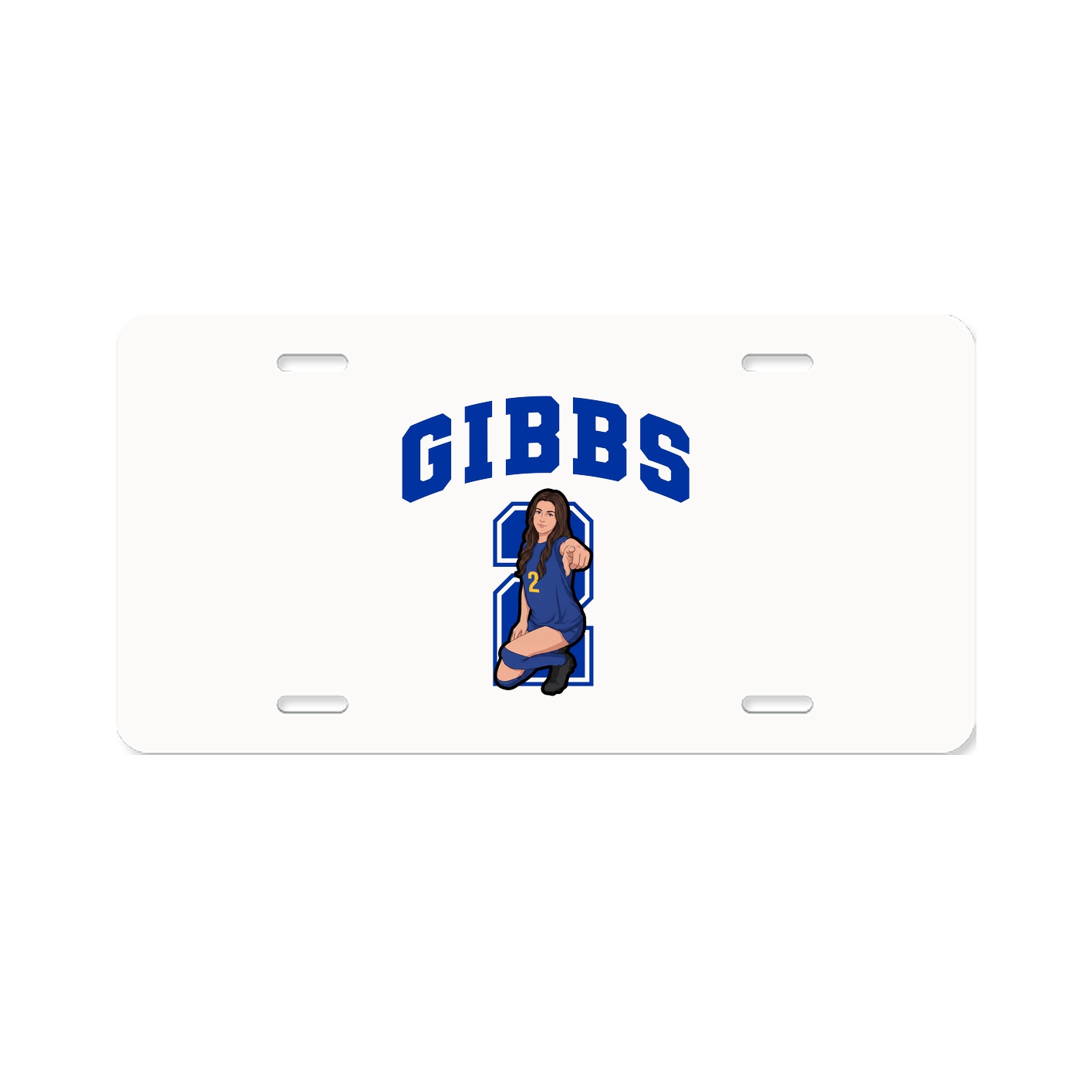 License Plate — Number in Classic