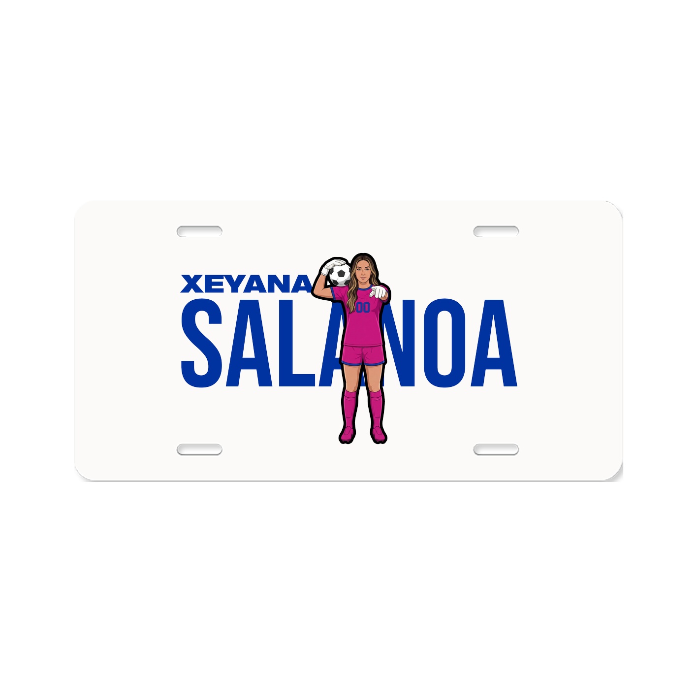 License Plate — Player Name in Classic