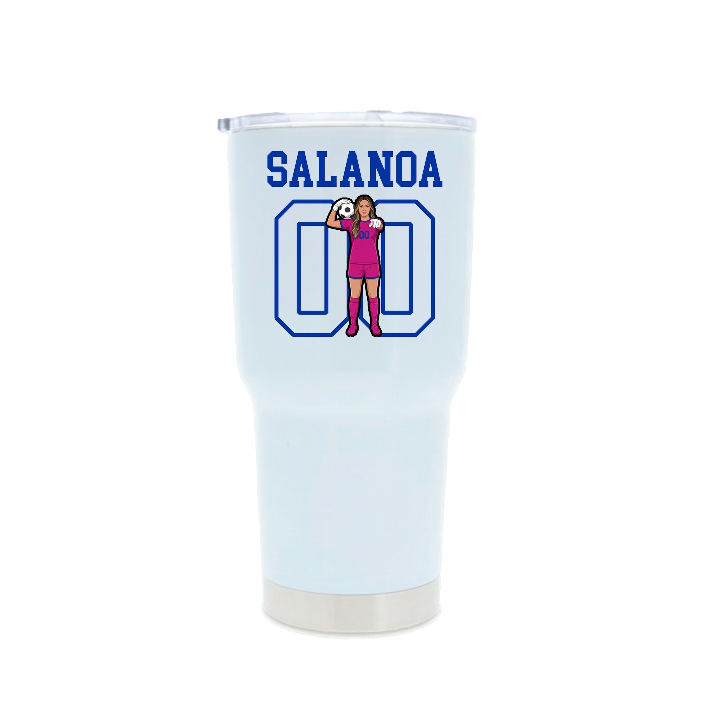 30oz Stainless Steel Tumbler — Shirsey in White