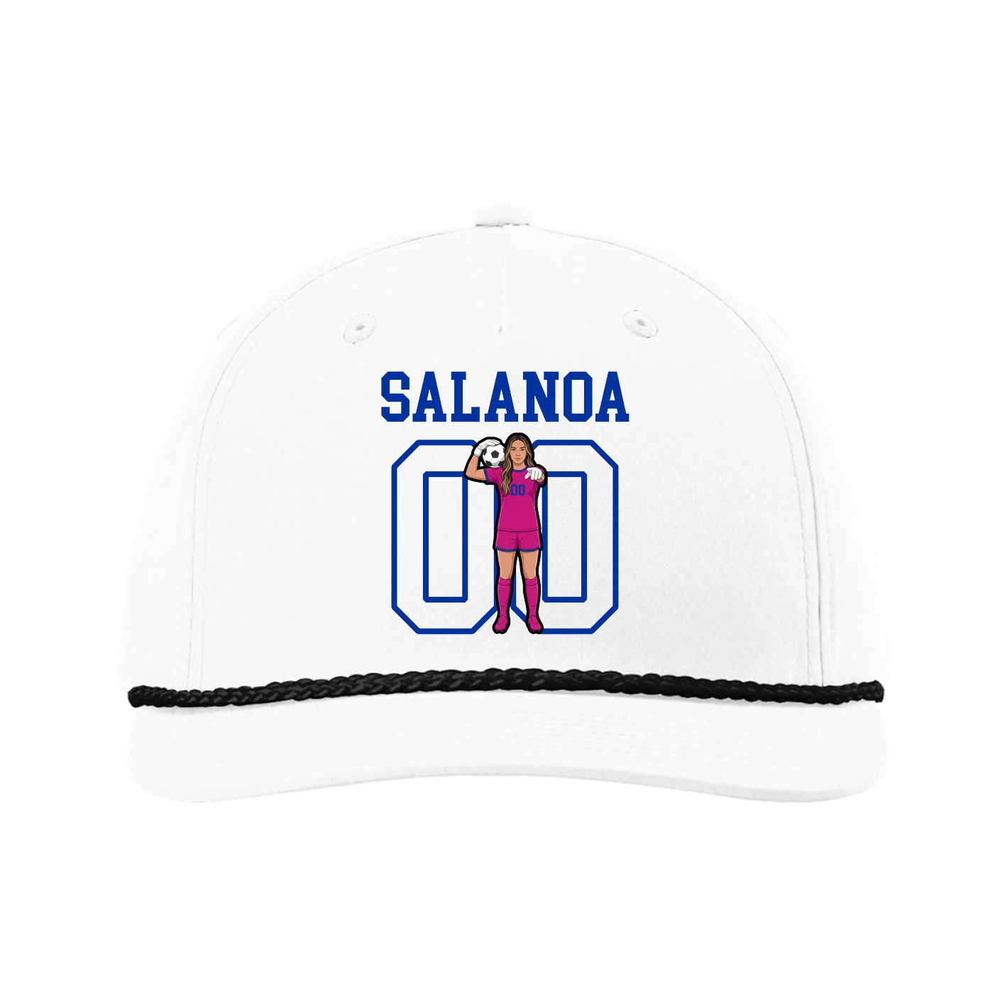 Five-Panel Classic Rope Cap — Shirsey in White
