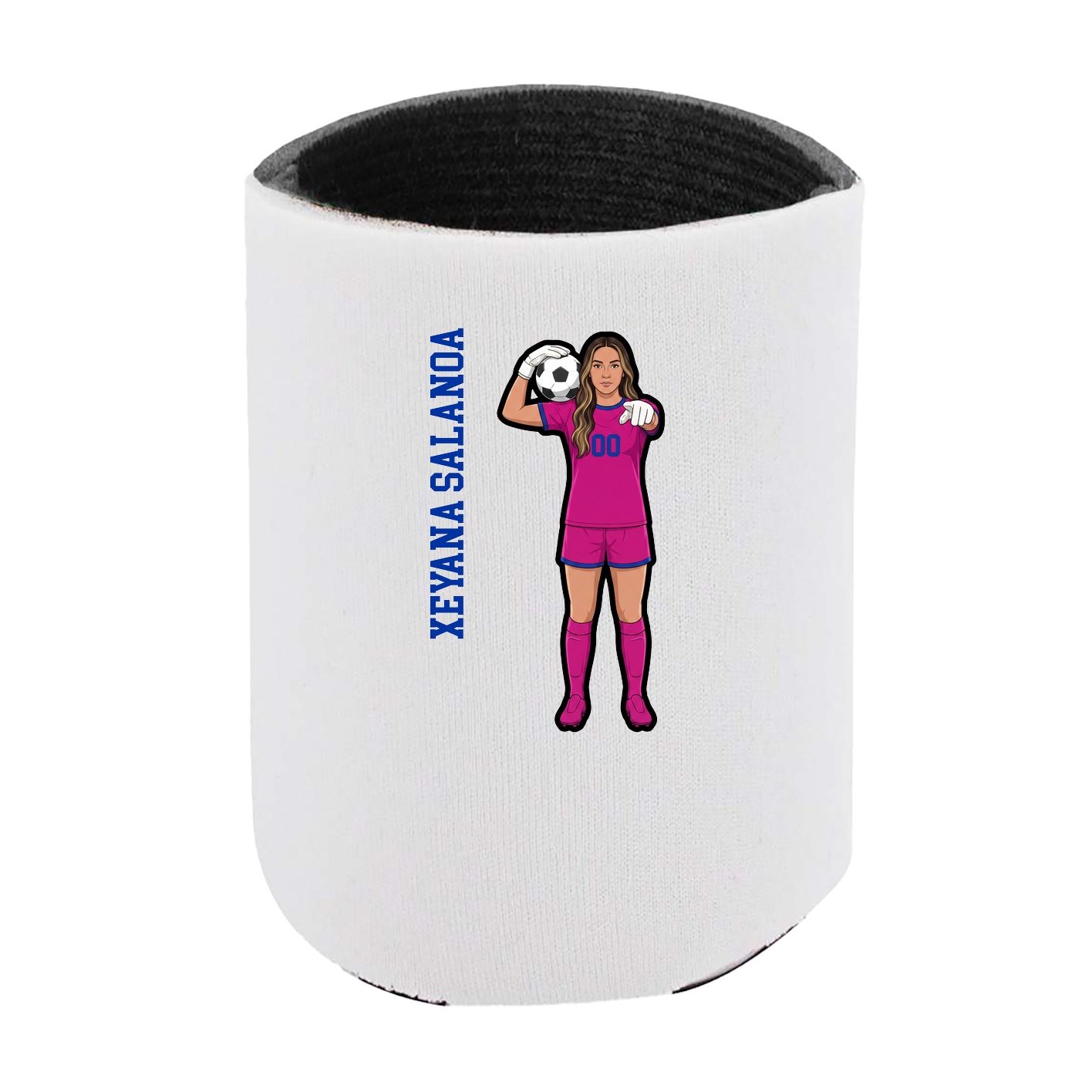 Can Holder — Name Vertical in White