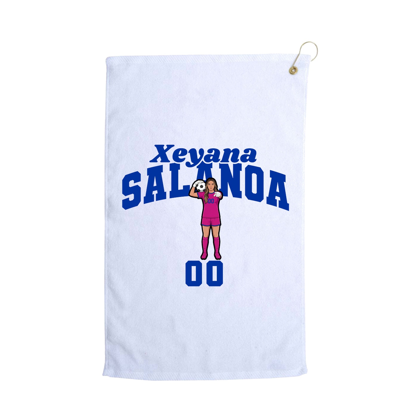 Golf Towel — Signature Arch in White