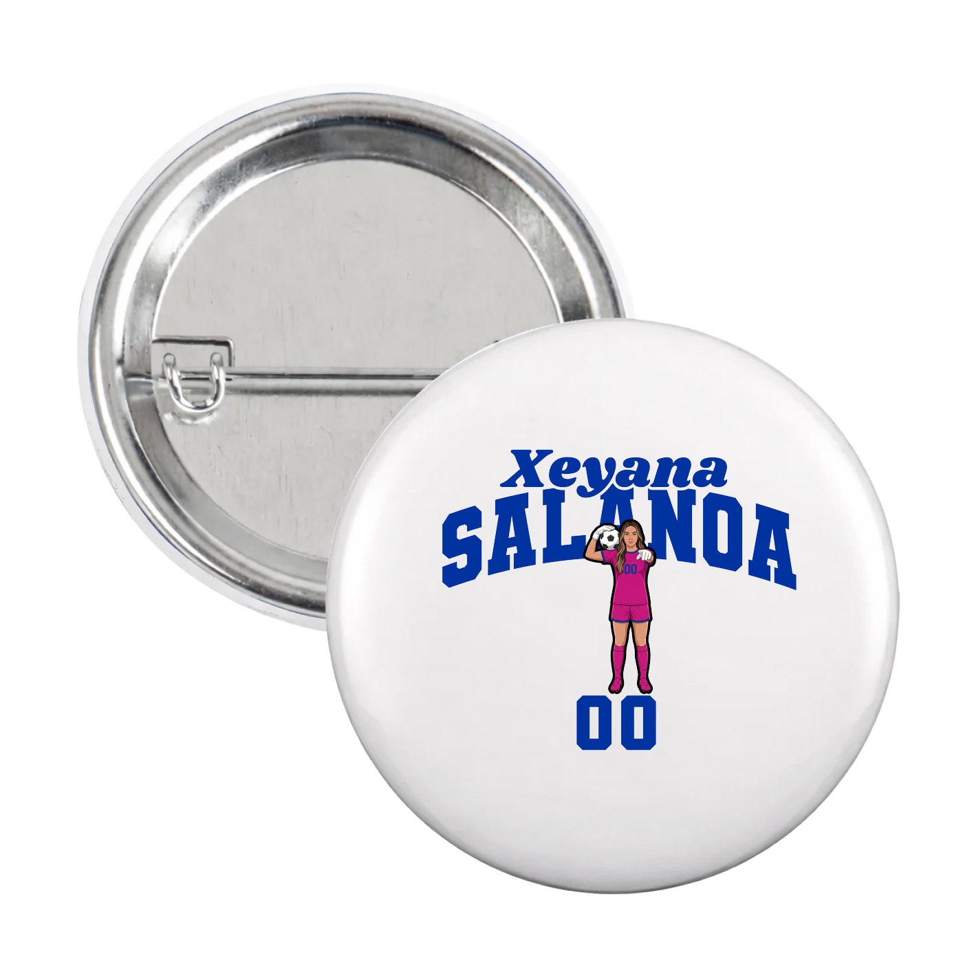 Game Day Button — Signature Arch in White