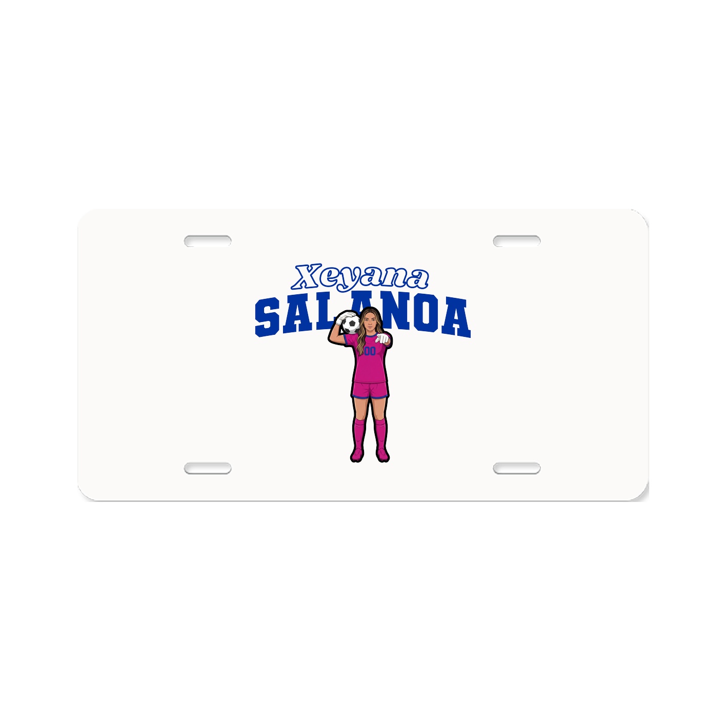License Plate — Name Arch in Classic
