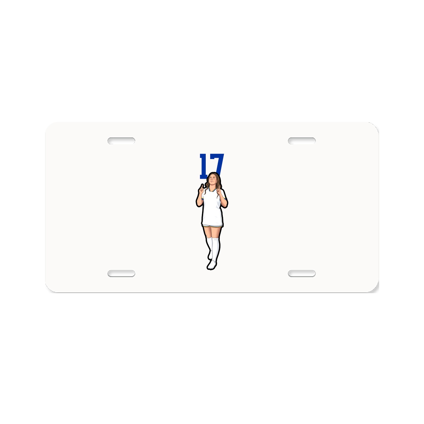 License Plate — Number Top in Classic