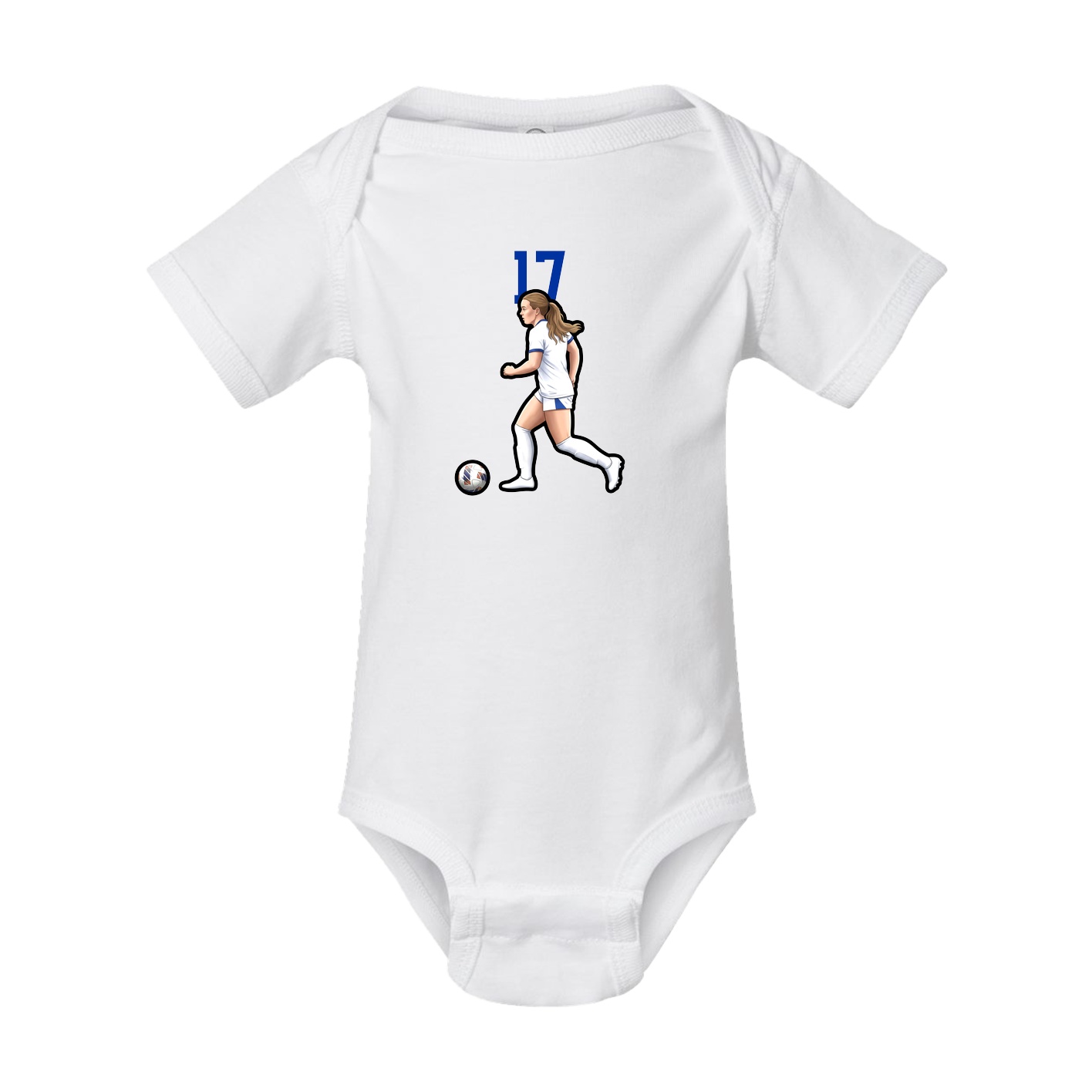 Baby Onesie — Number Top in White