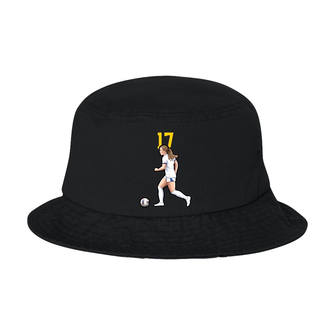 Bucket Cap — Number Top in Black