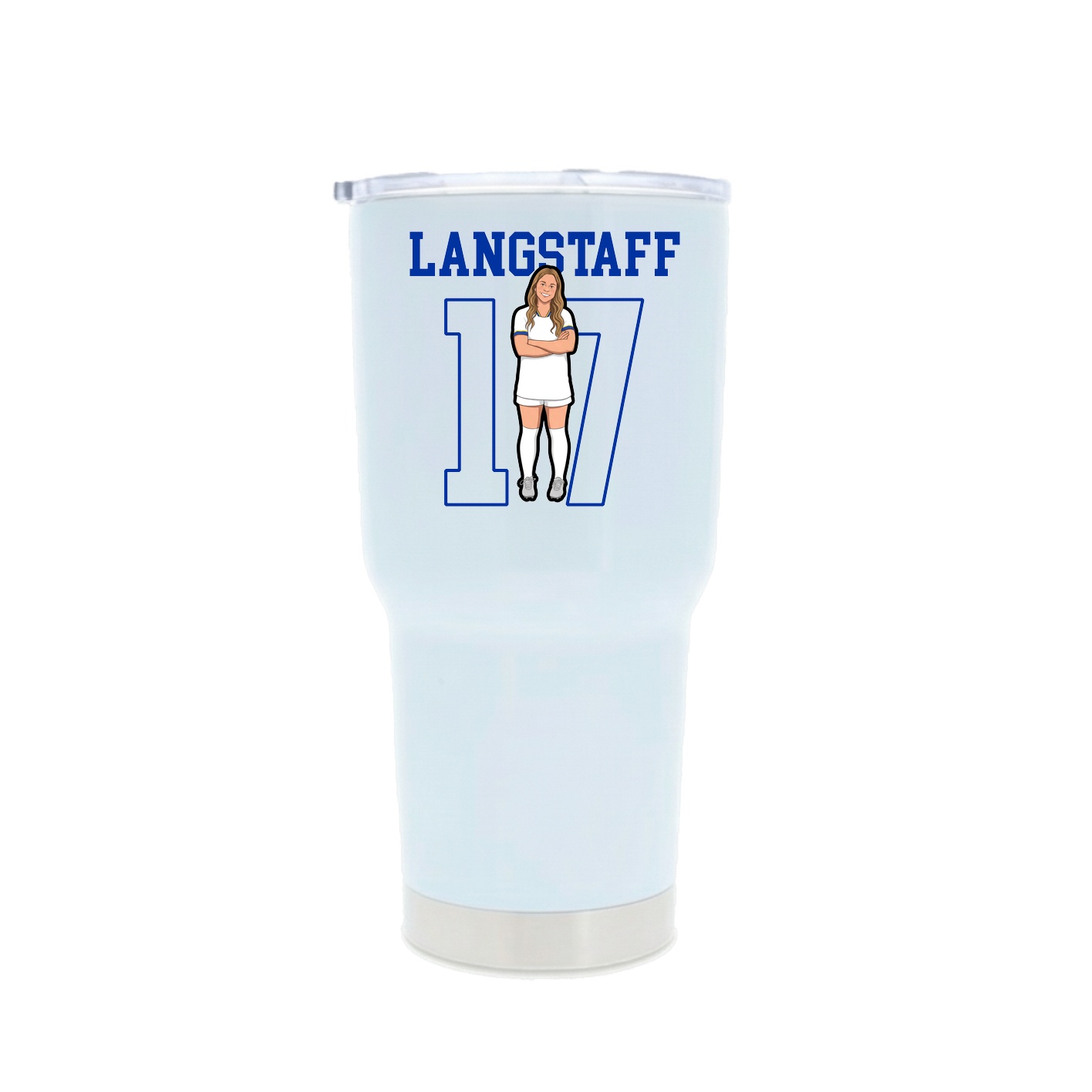 30oz Stainless Steel Tumbler — Shirsey in White