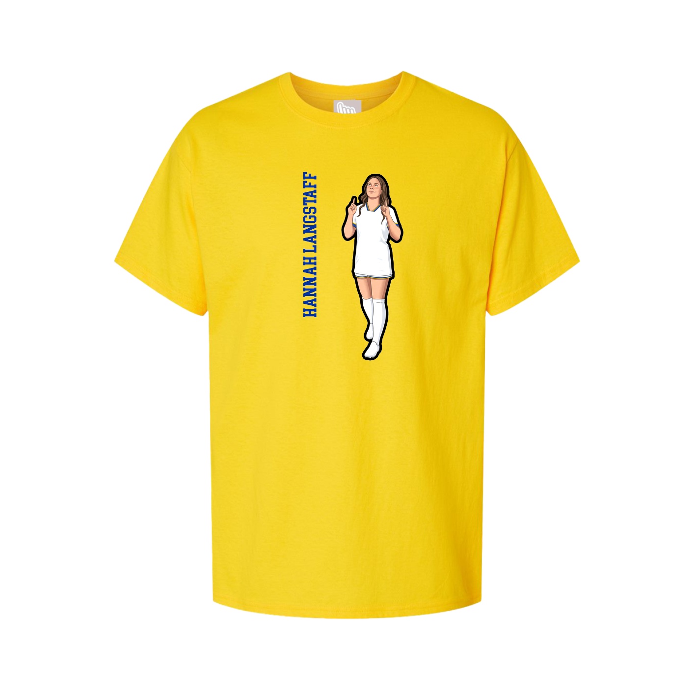 Tee — Name Vertical in Gold
