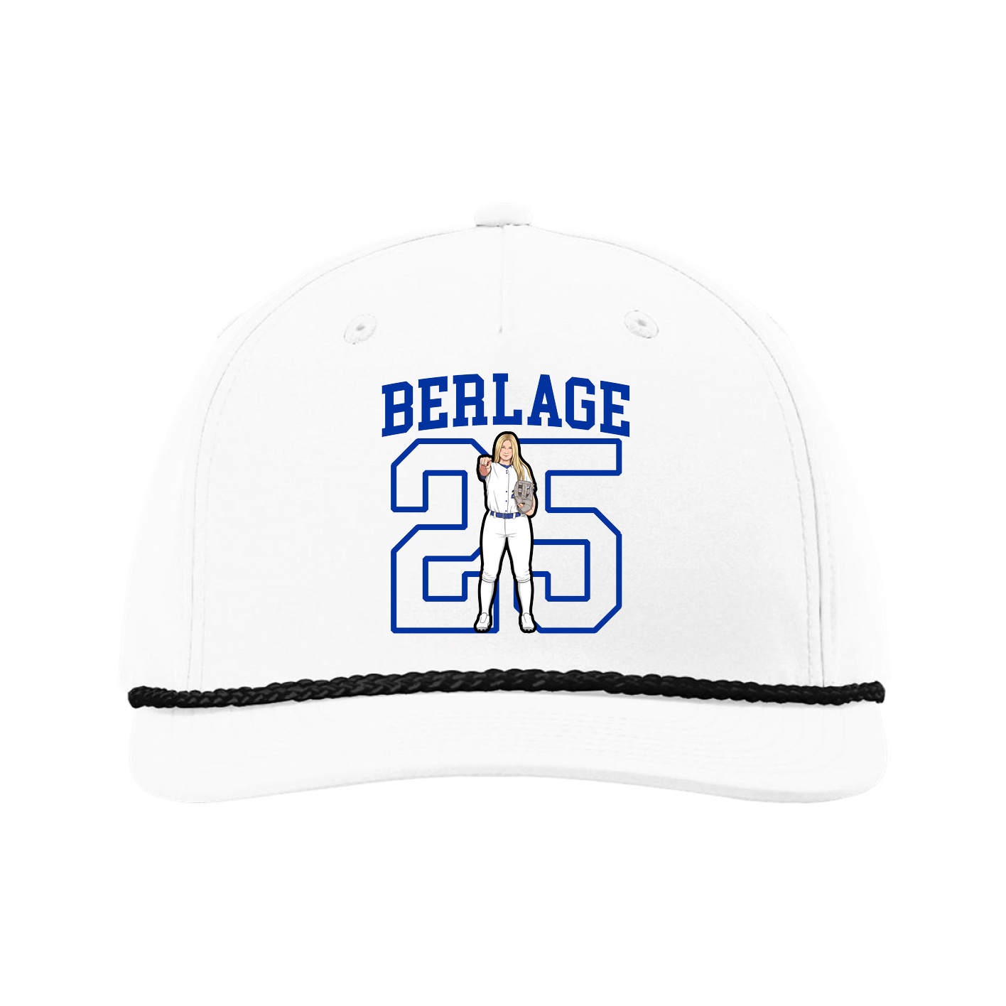 Five-Panel Classic Rope Cap — Shirsey in White