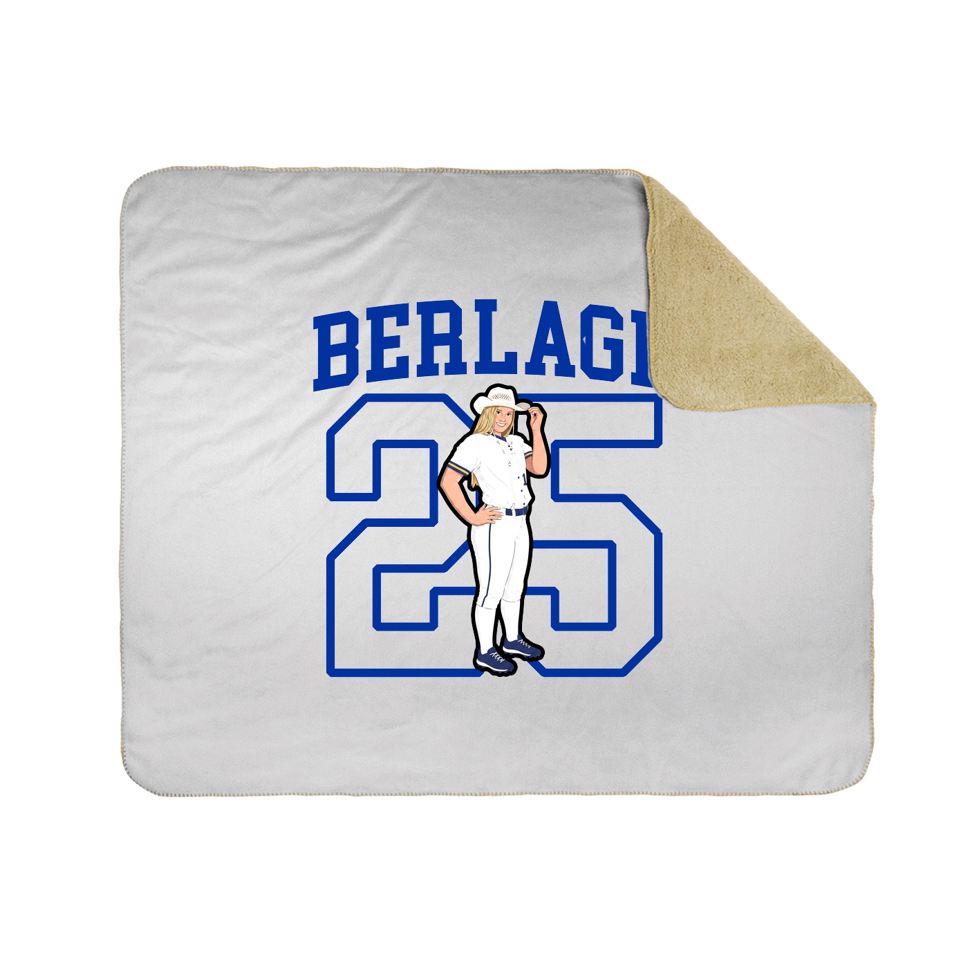 Throw Blanket — Shirsey in White