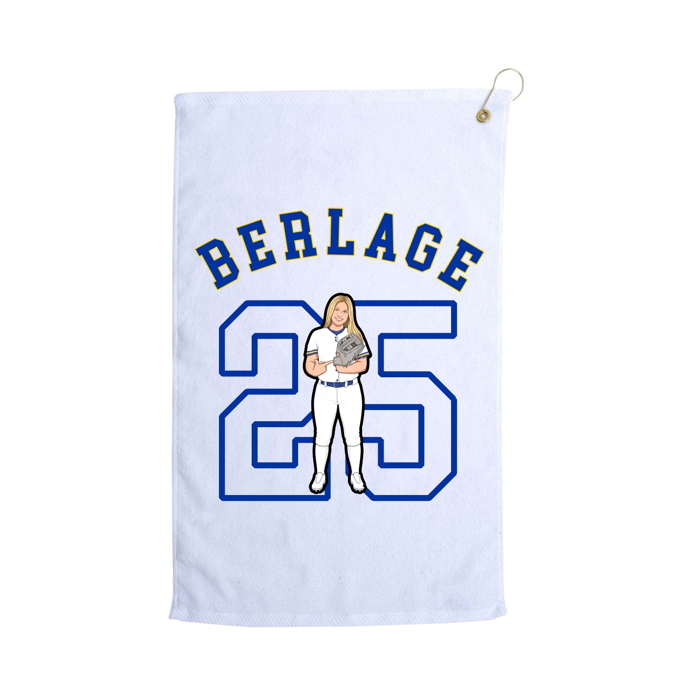 Golf Towel — Shirsey Arch in White