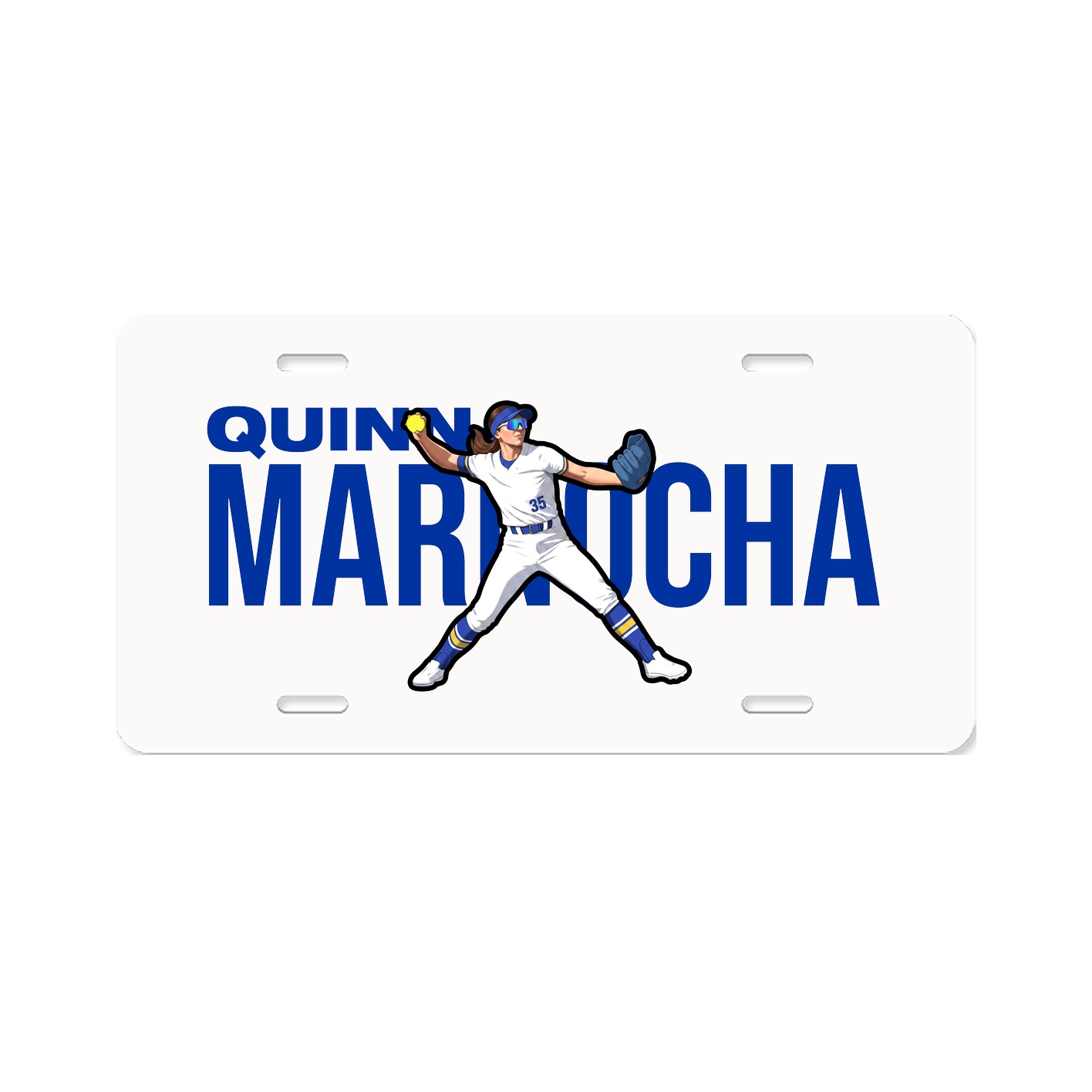 License Plate — Player Name in Classic