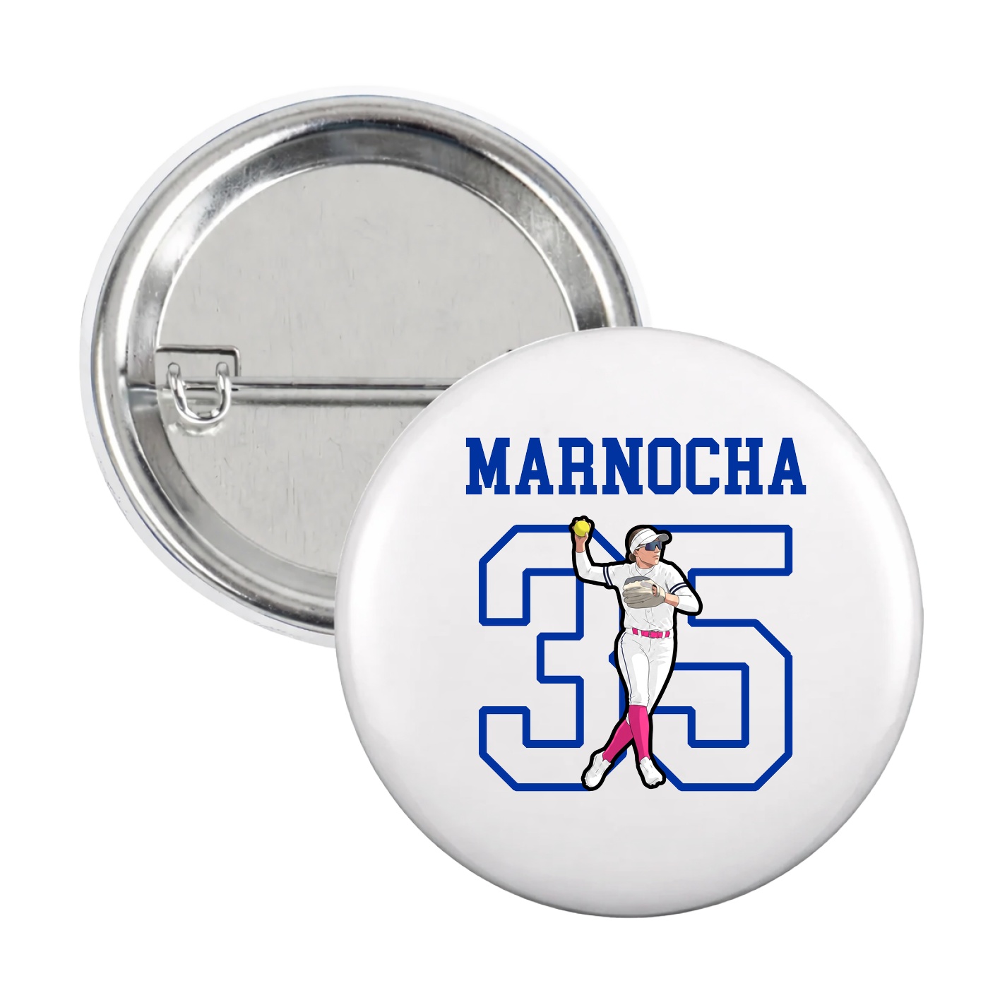 Game Day Button — Shirsey in White