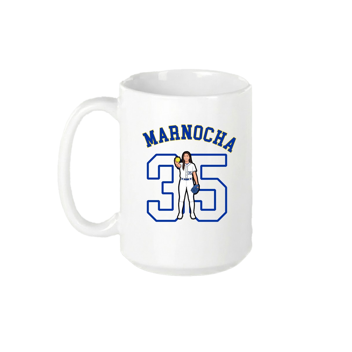 15oz Coffee Mug — Shirsey Arch in White