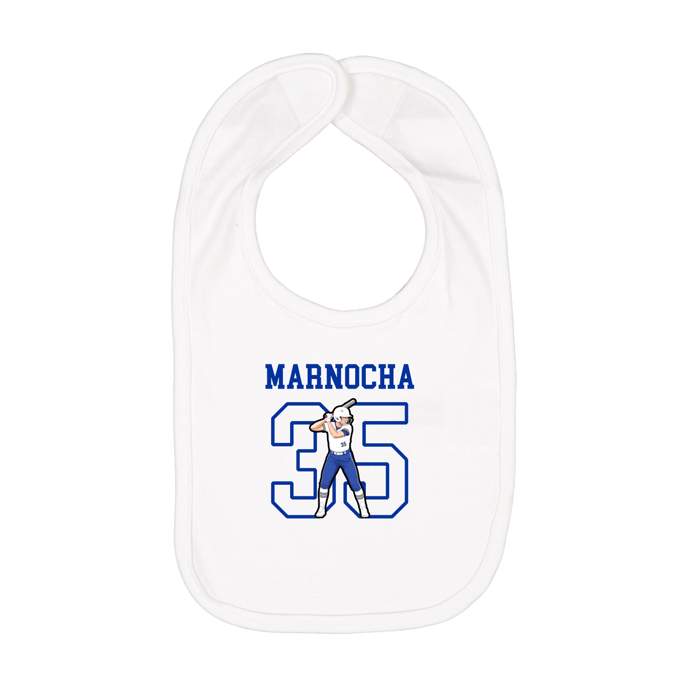 Infant Bib — Shirsey in White
