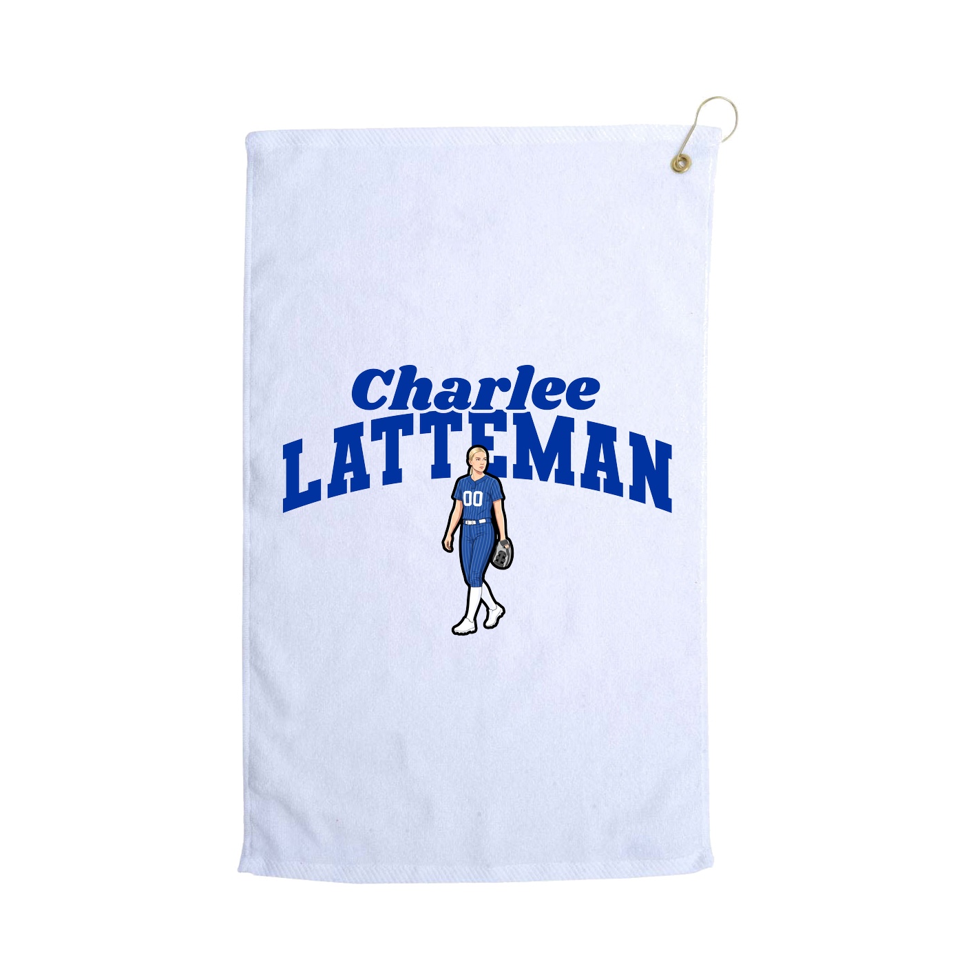 Golf Towel — Signature Arch in White