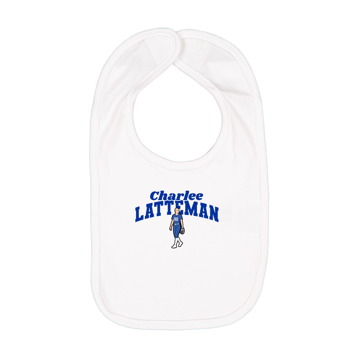 Infant Bib — Signature Arch in White