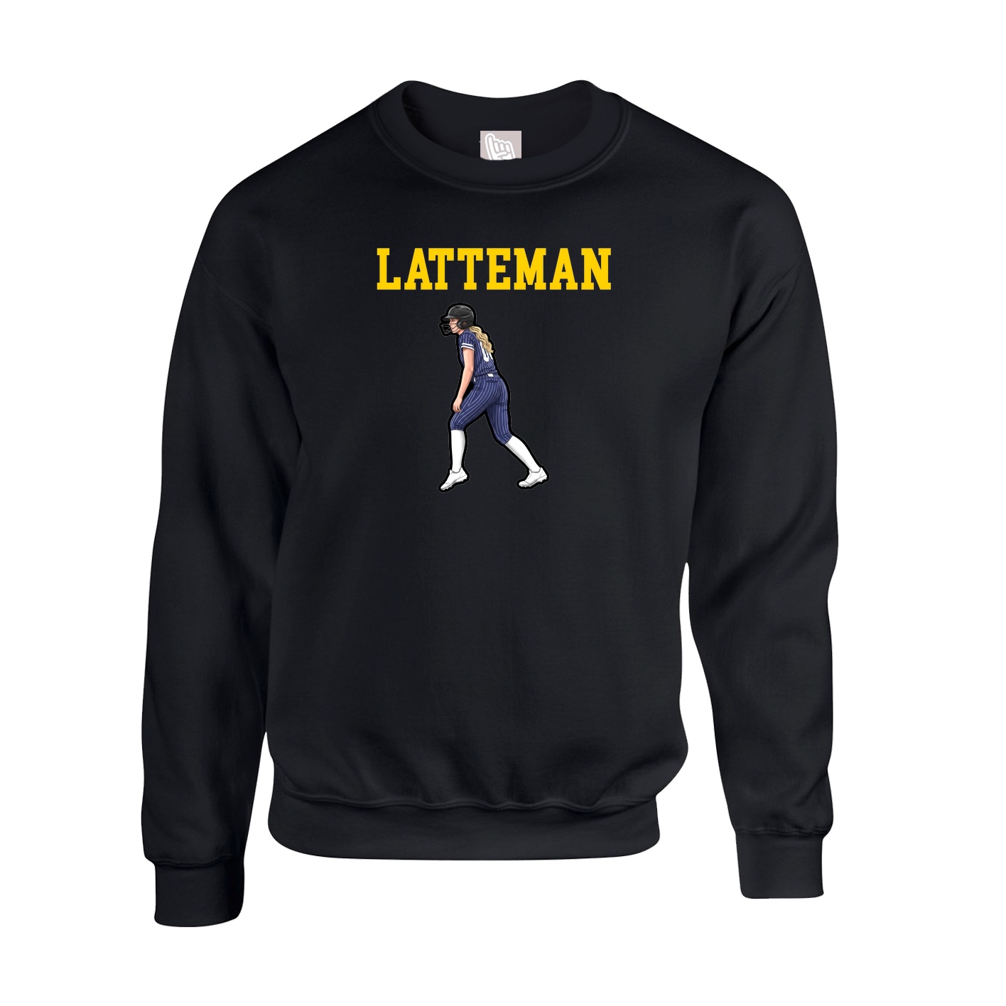 Fleece Crew — Shirsey in Black