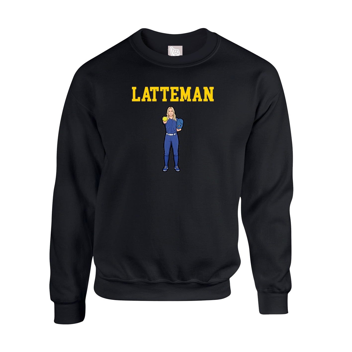 Fleece Crew — Shirsey in Black