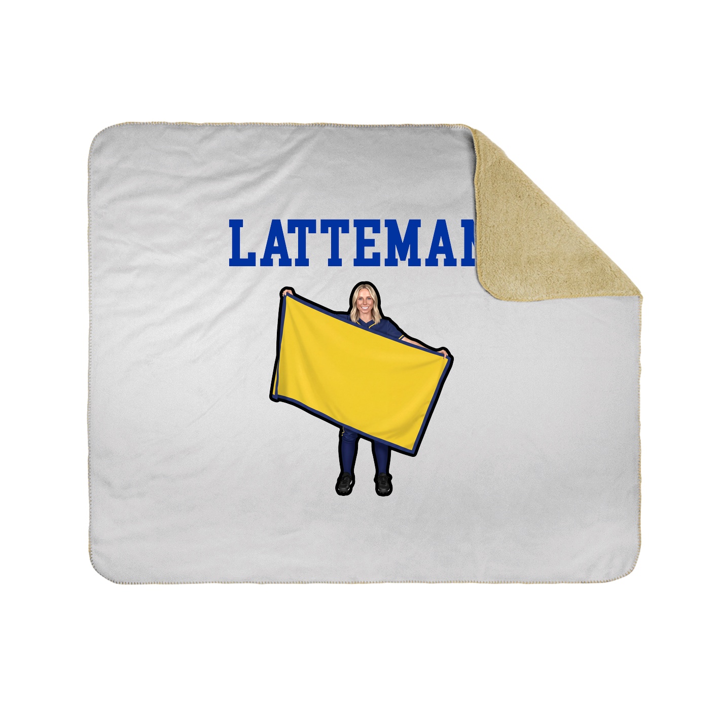 Throw Blanket — Shirsey in White