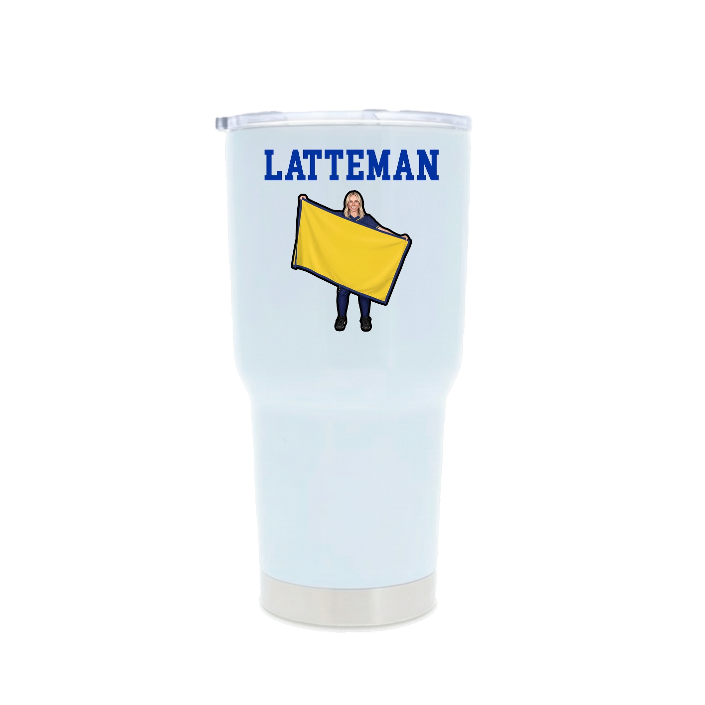 30oz Stainless Steel Tumbler — Shirsey in White