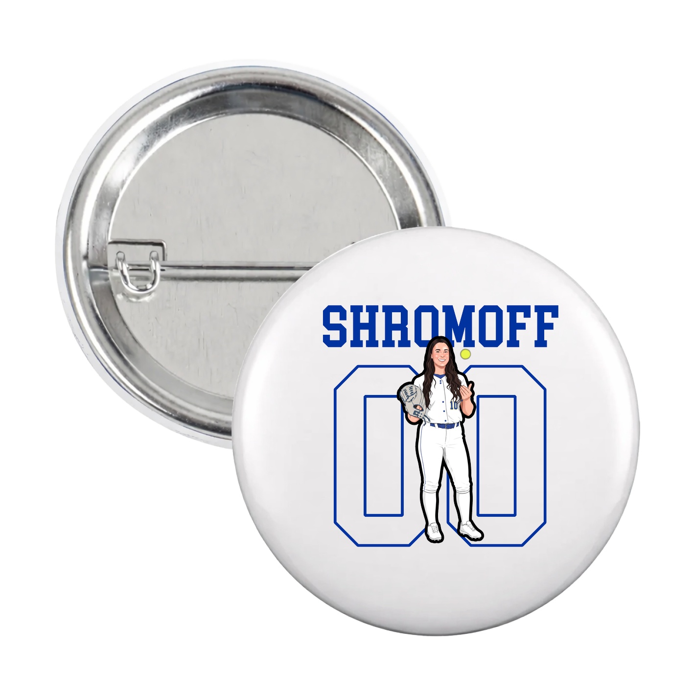 Game Day Button — Shirsey in White