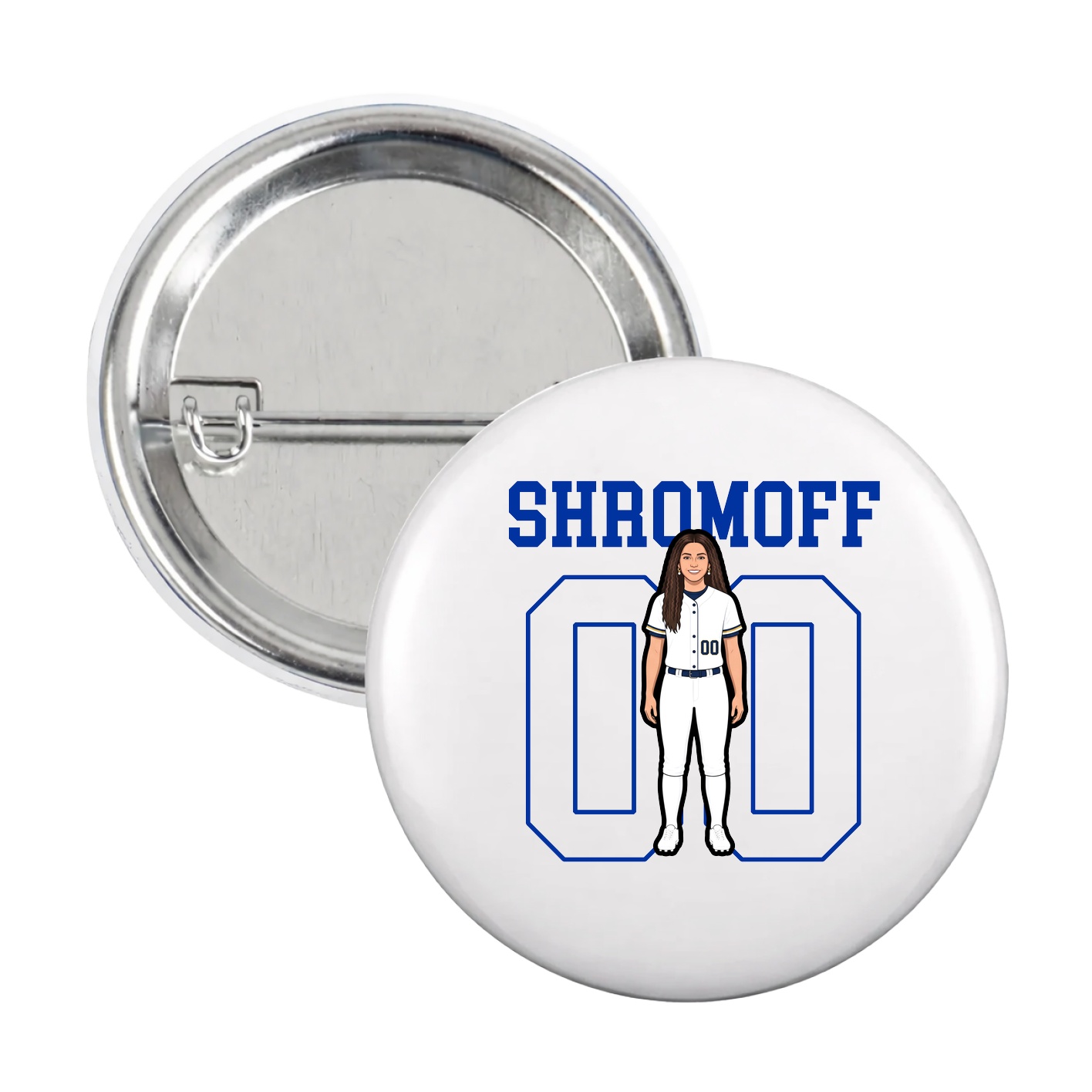 Game Day Button — Shirsey in White