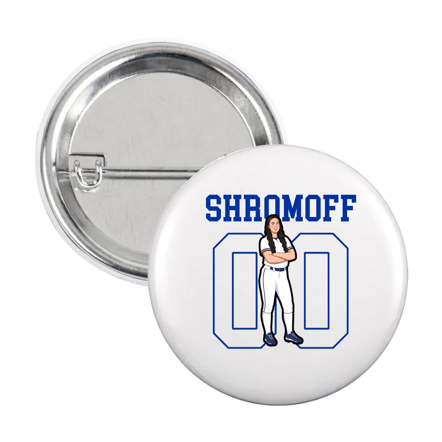 Game Day Button — Shirsey in White