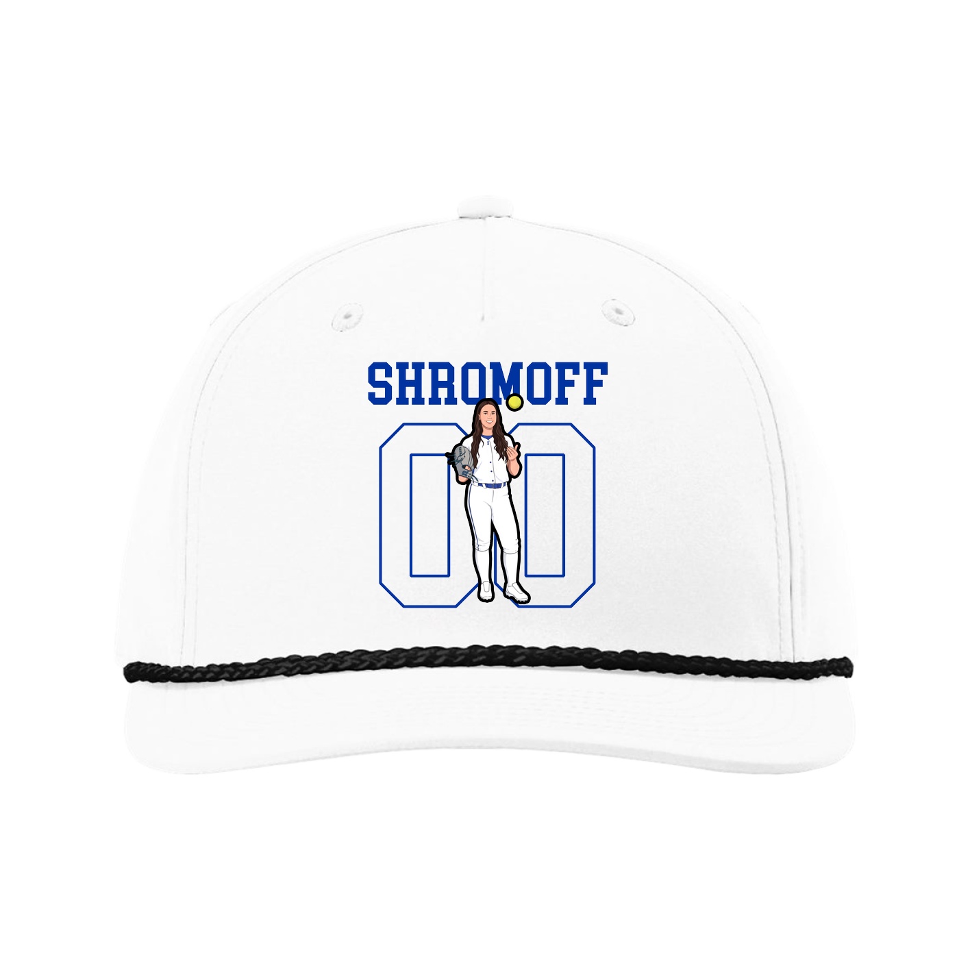 Five-Panel Classic Rope Cap — Shirsey in White