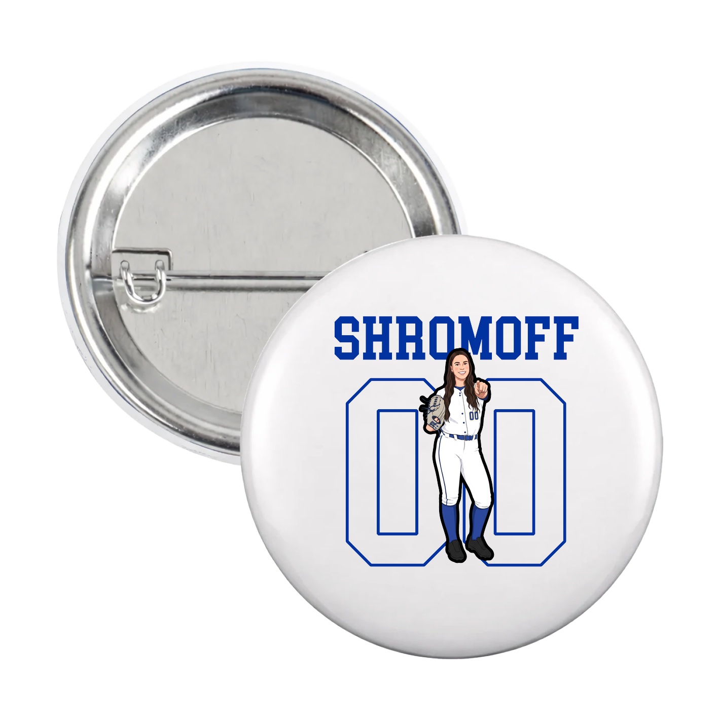 Game Day Button — Shirsey in White