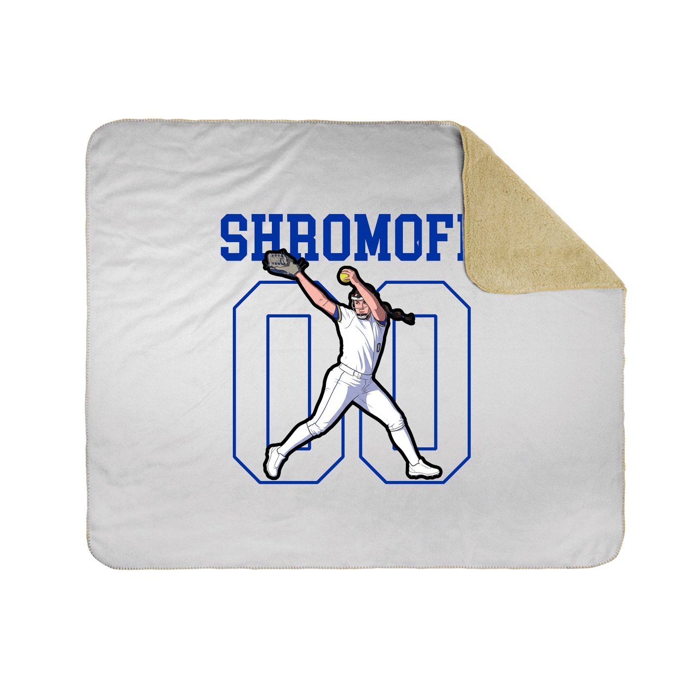 Throw Blanket — Shirsey in White