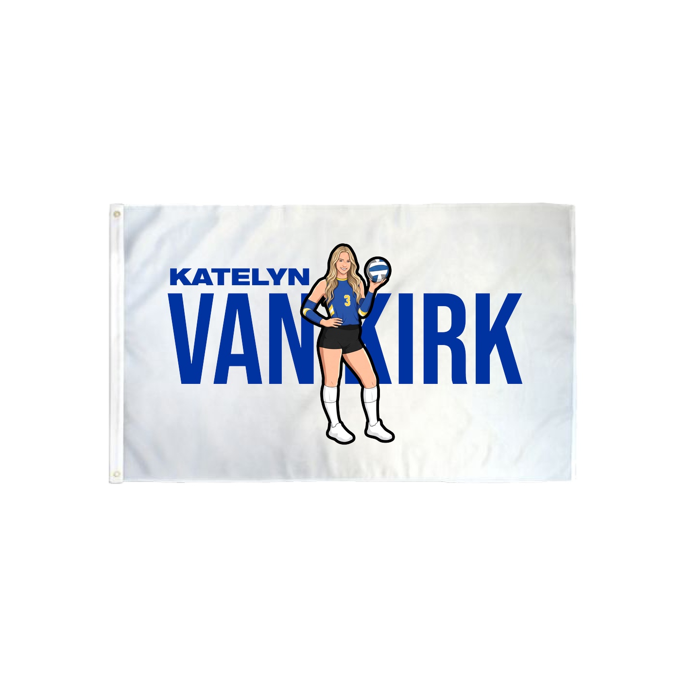 3x5 Flag — Player Name in Classic