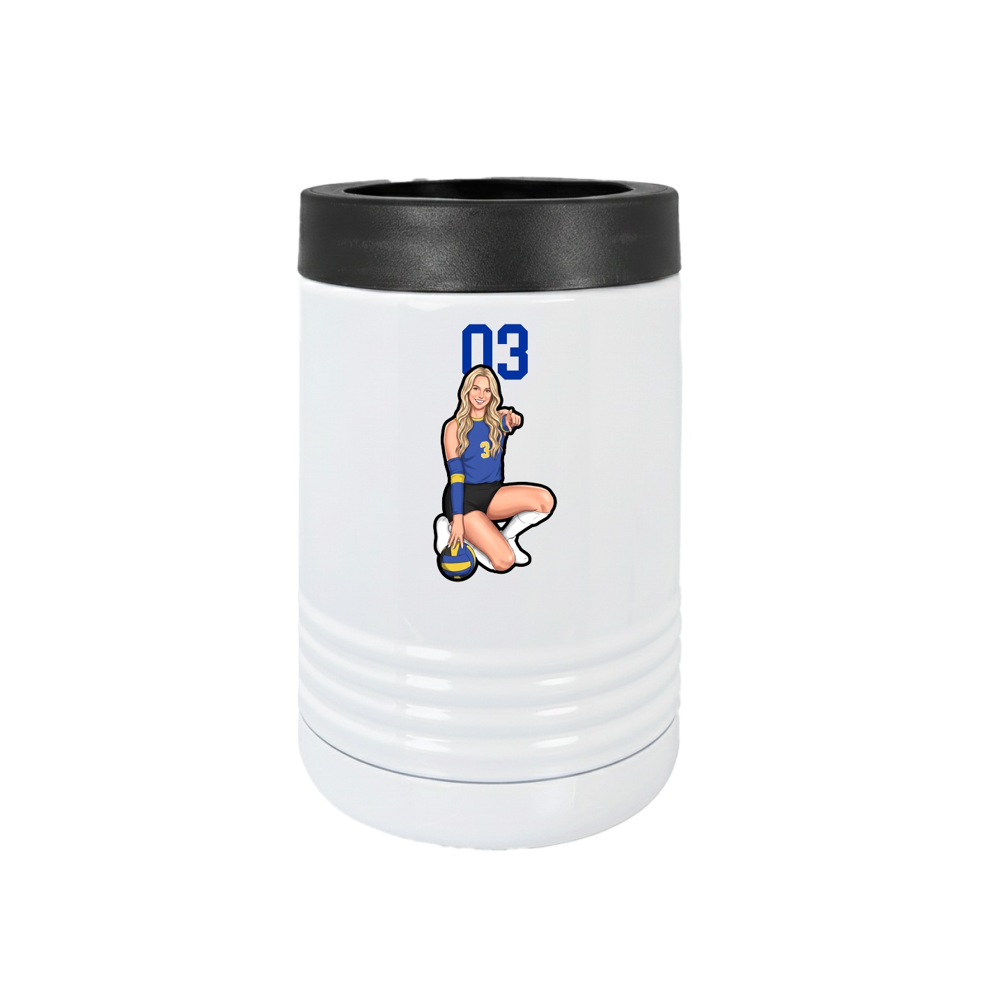 Beverage Holder — Number Top in White