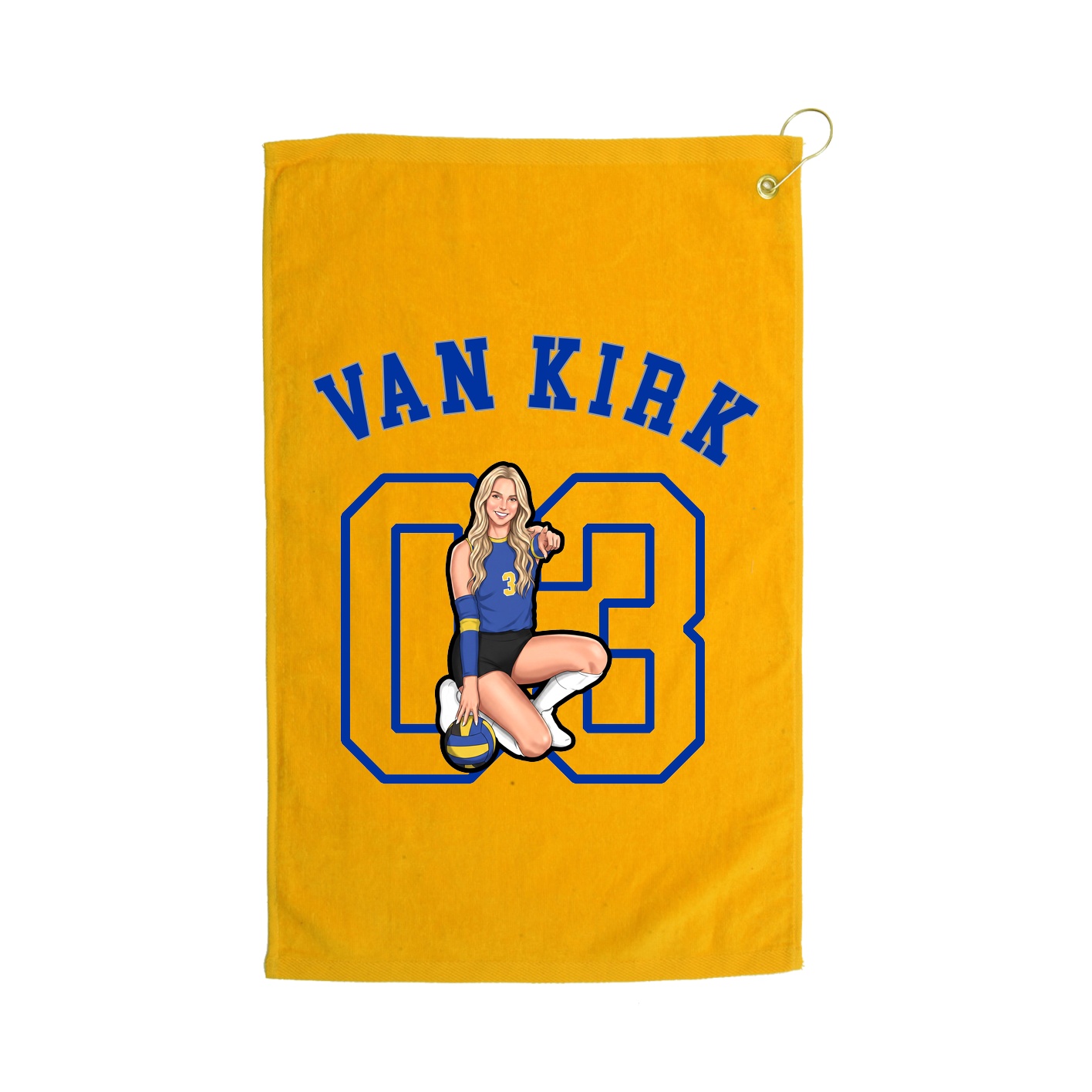 Golf Towel — Shirsey Arch in Gold