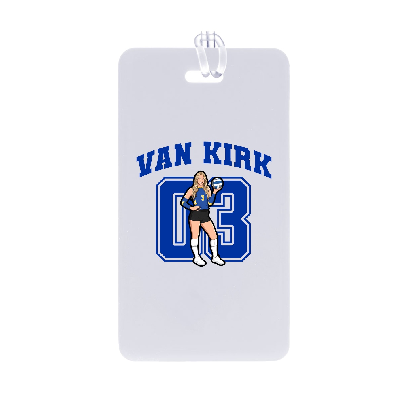 Bag Tag — Number in Classic