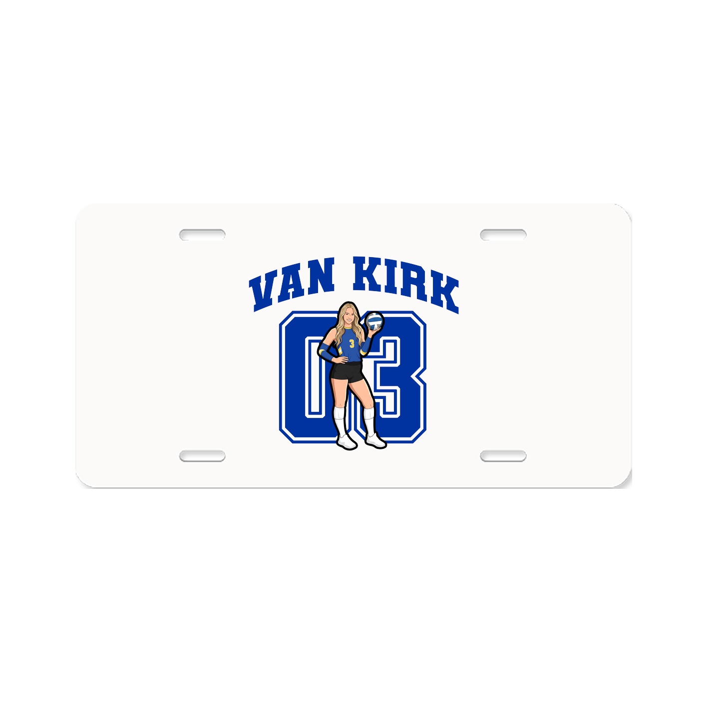 License Plate — Number in Classic