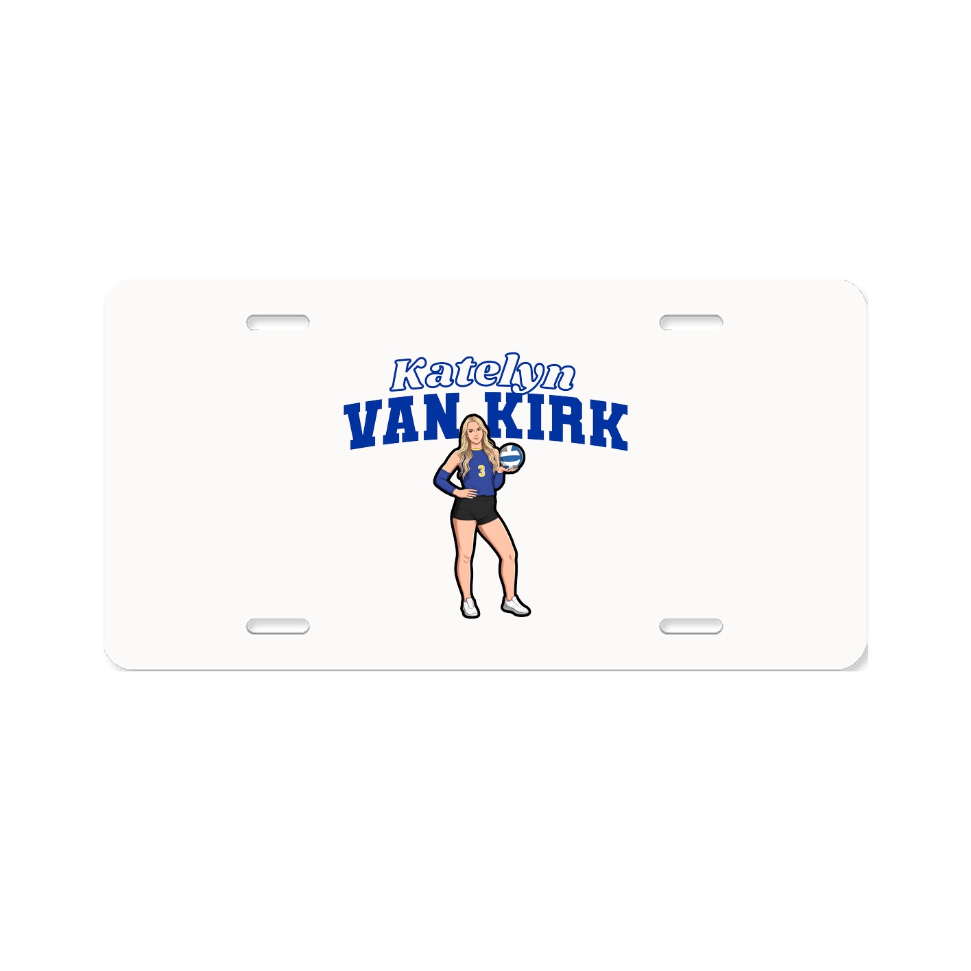 License Plate — Name Arch in Classic