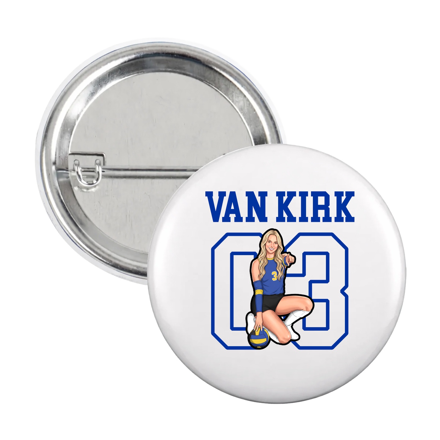 Game Day Button — Shirsey in White