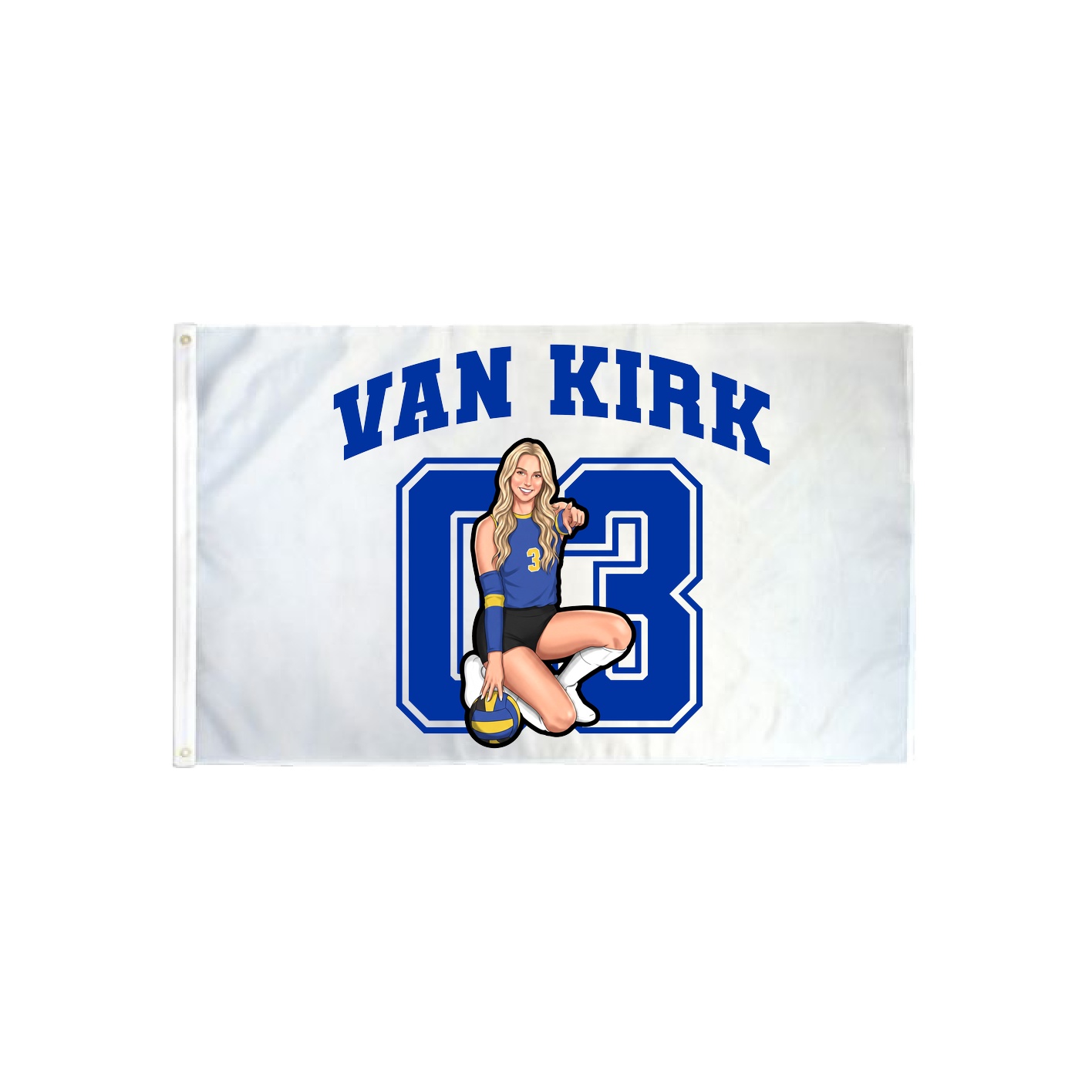3x5 Flag — Number in Classic