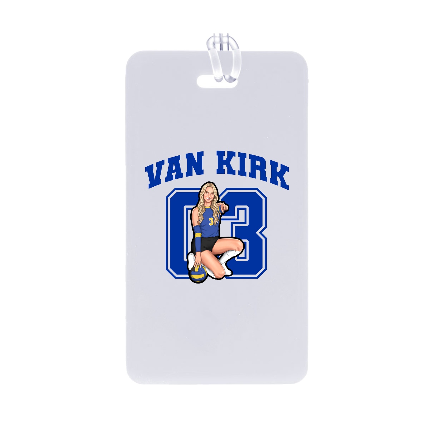 Bag Tag — Number in Classic