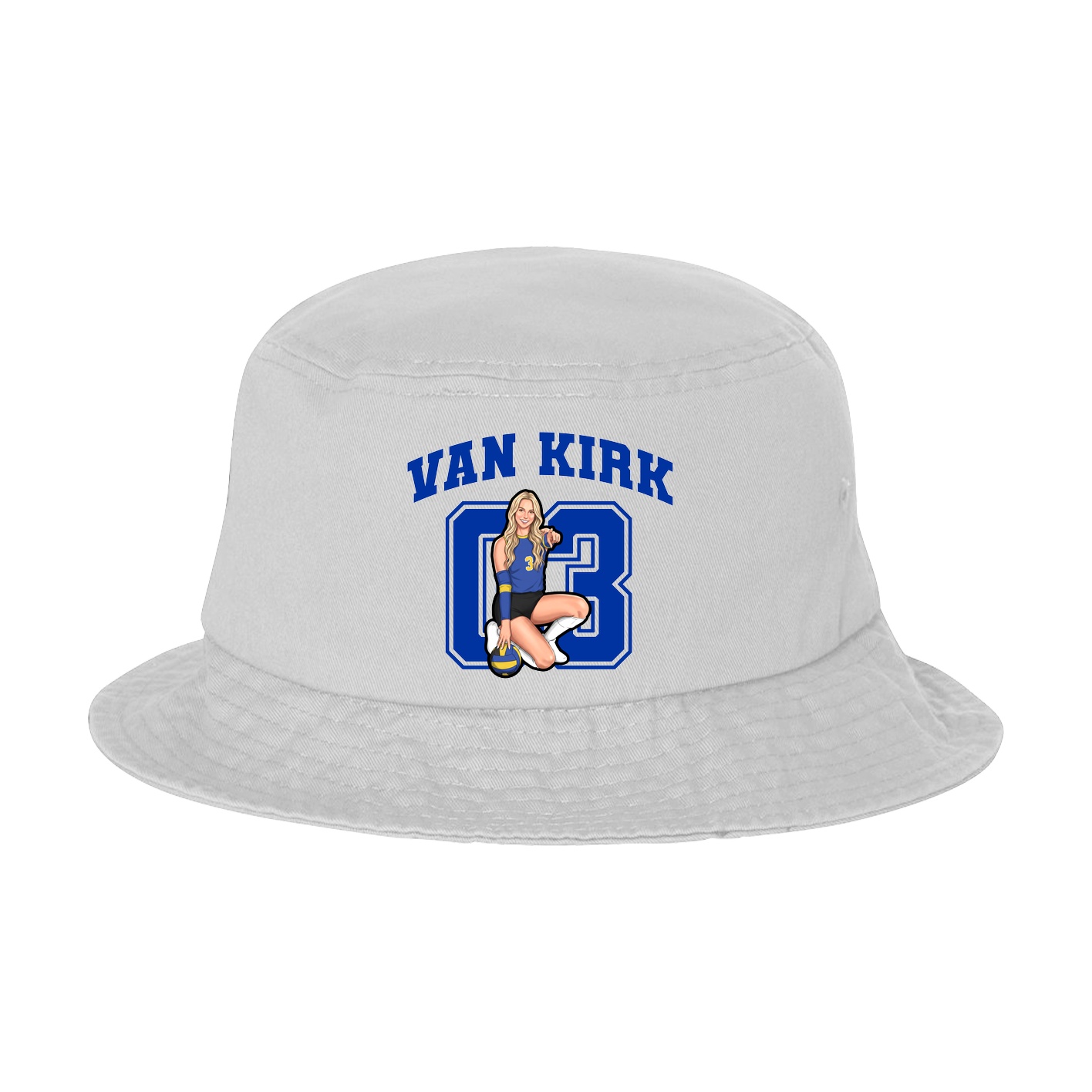 Bucket Cap — Number in White