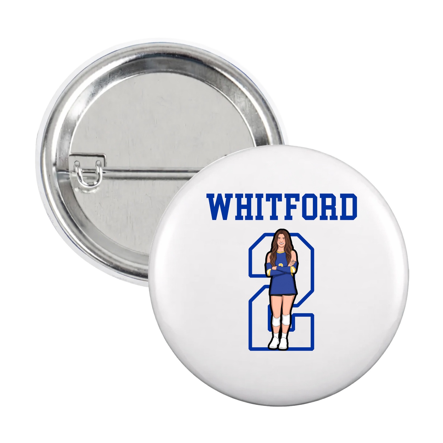 Game Day Button — Shirsey in White