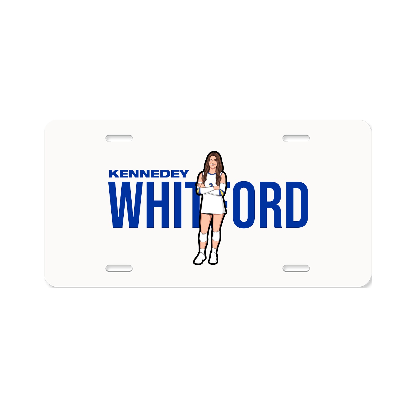 License Plate — Player Name in Classic