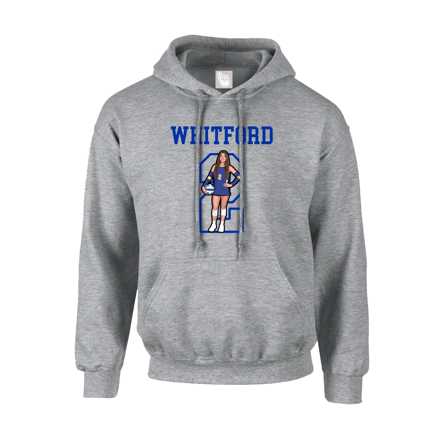 Hoodie — Shirsey in Grey