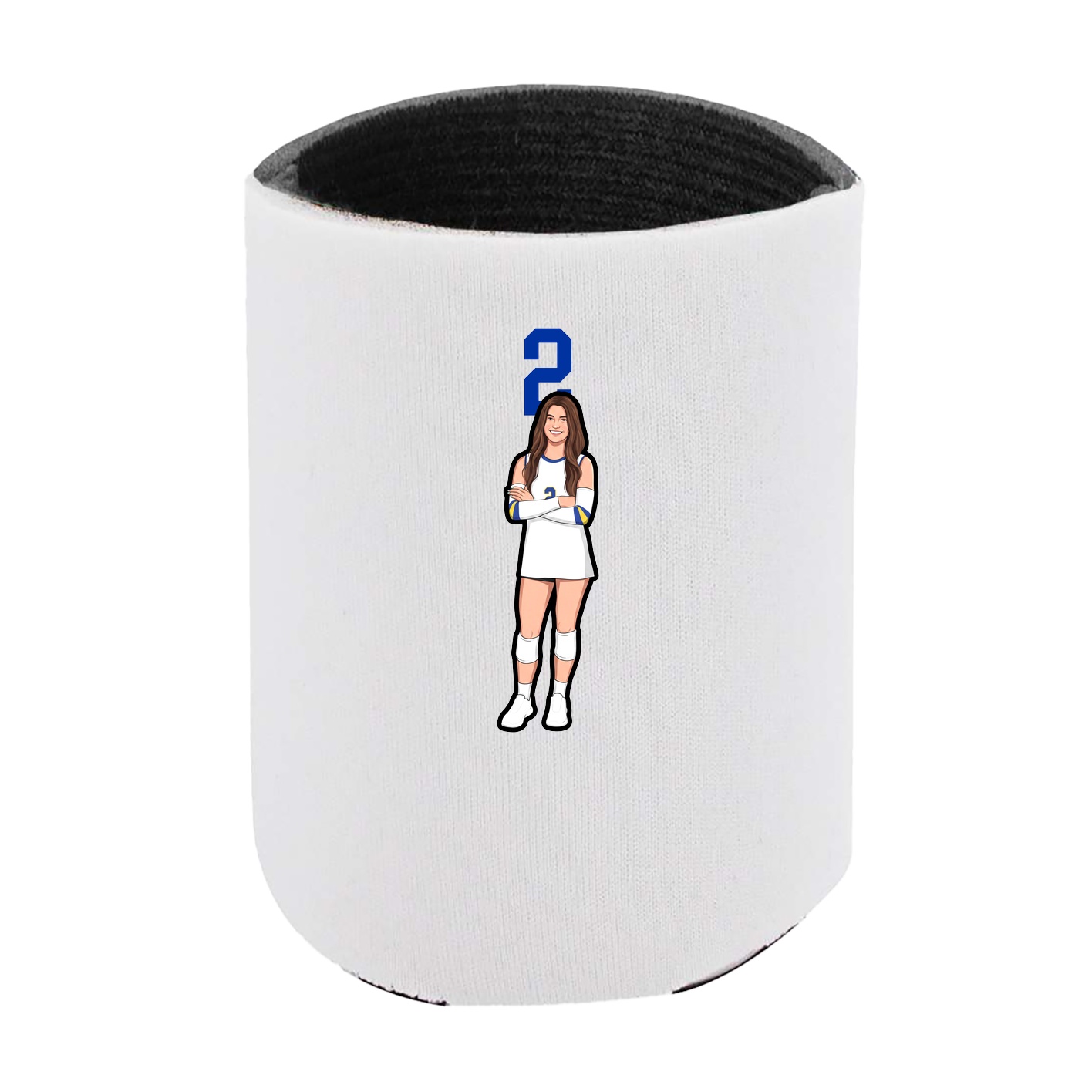 Can Holder — Number Top in White