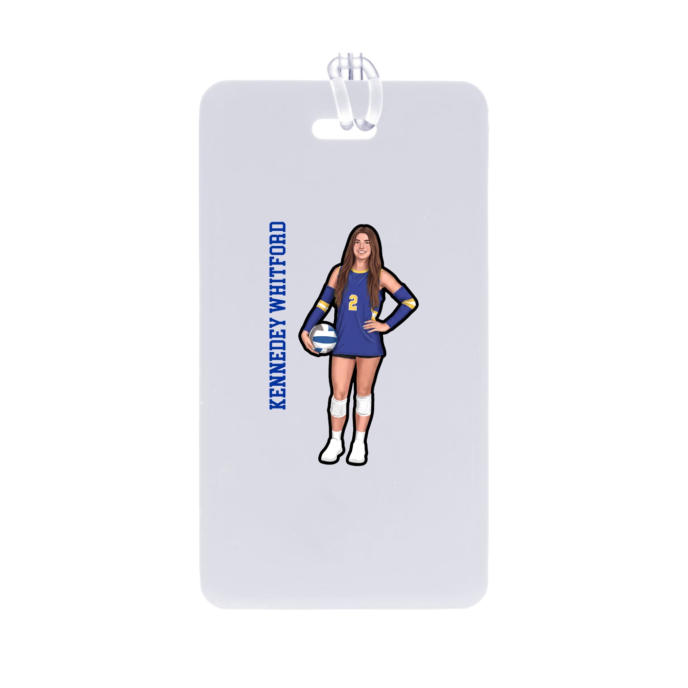 Bag Tag — Name Vertical in Classic